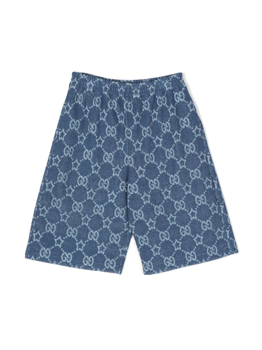 Gucci Kids GG Supreme Frottee-Shorts - Blau von Gucci Kids