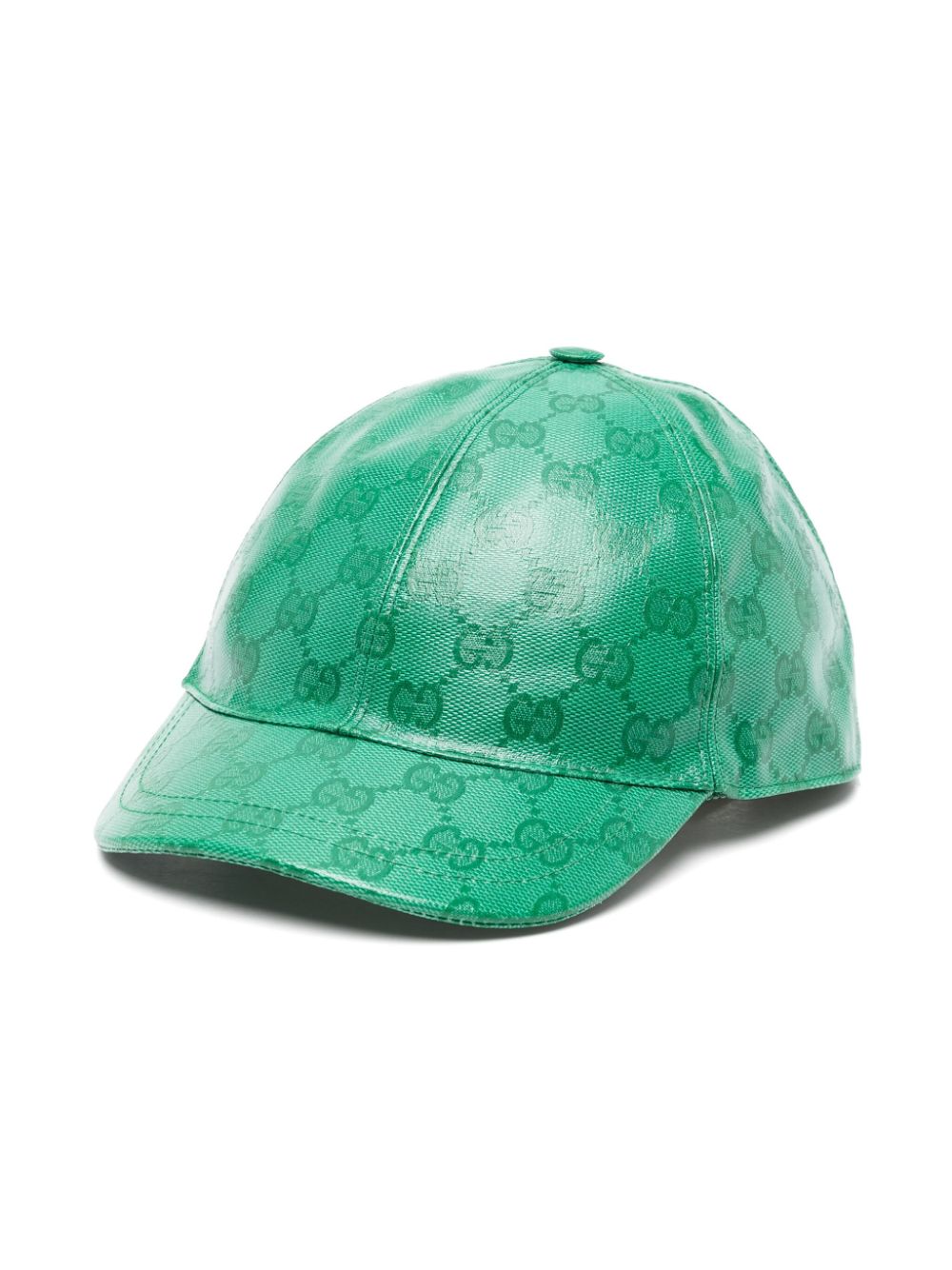 Gucci Kids Beschichtete GG Supreme Baseballkappe - Grün von Gucci Kids