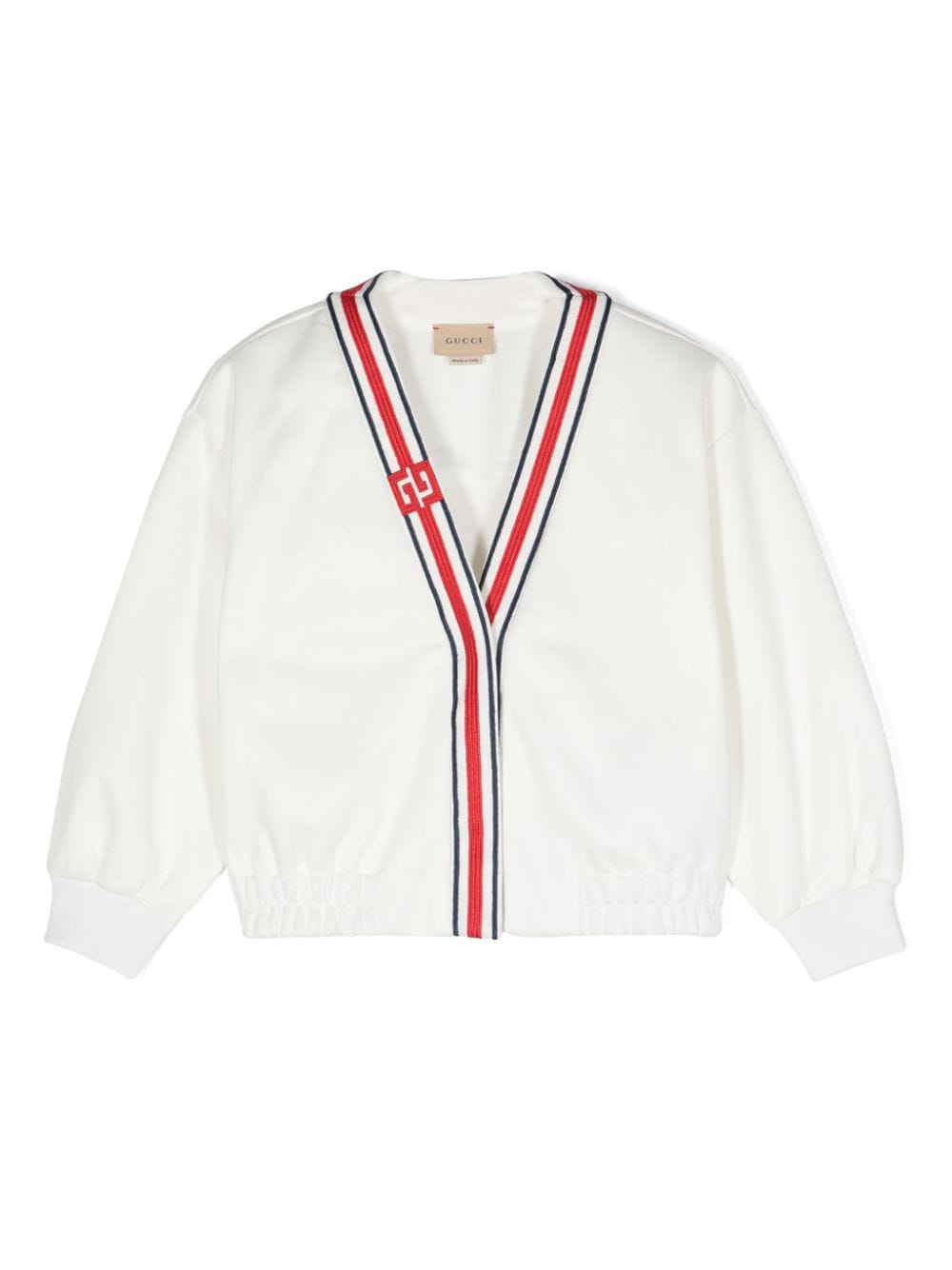 Gucci Kids Cardigan mit GG Supreme-Stickerei - Weiß von Gucci Kids