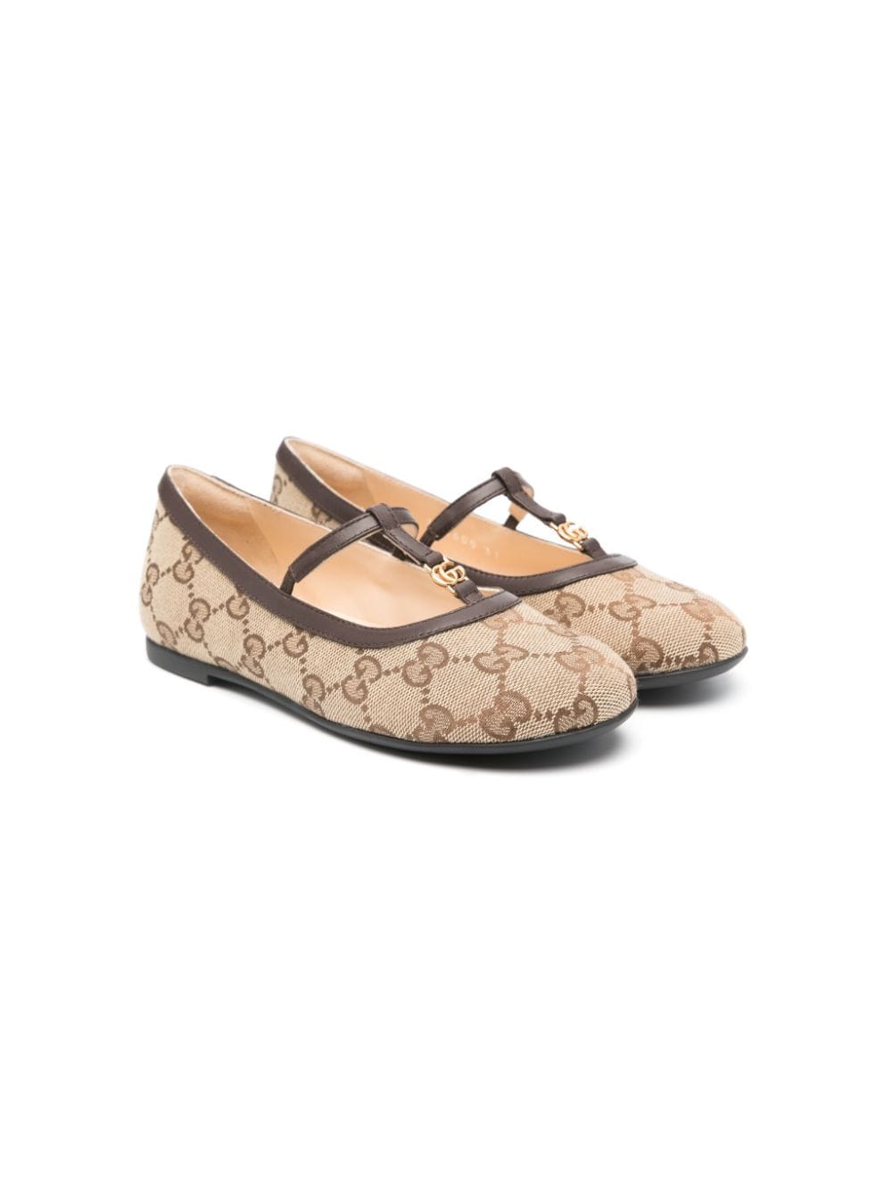 Gucci Kids Ballerinas aus GG Canvas - Nude von Gucci Kids