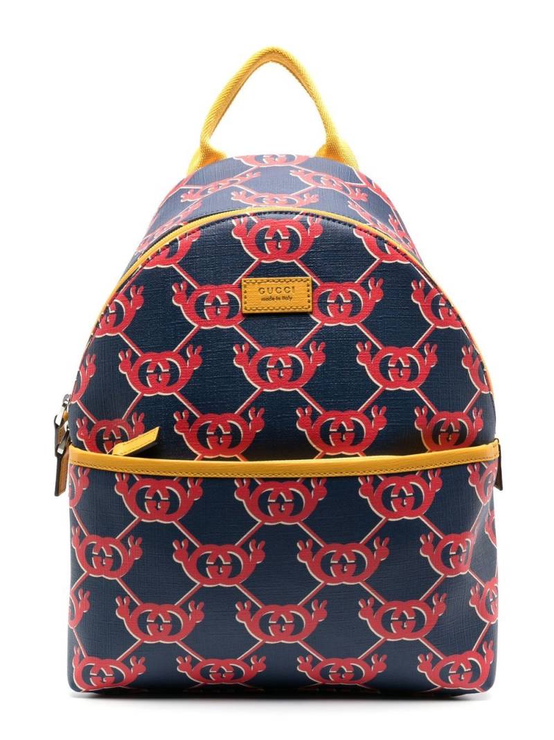 Gucci Kids Rucksack mit GG-Print - Blau von Gucci Kids