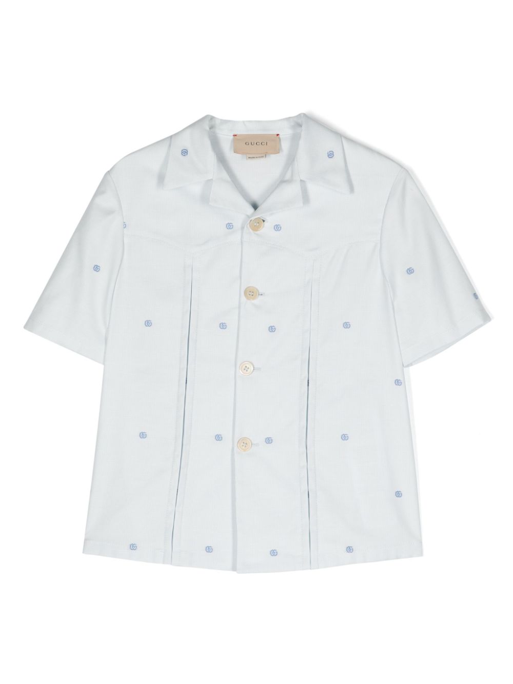 Gucci Kids Hemd mit GG - Blau von Gucci Kids