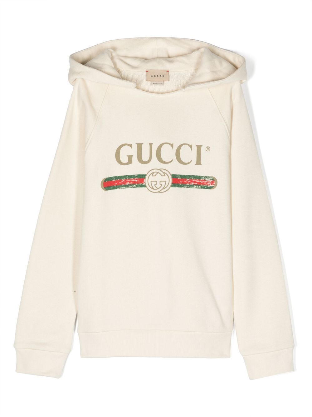 Gucci Kids Hoodie mit Logo-Print - Nude von Gucci Kids