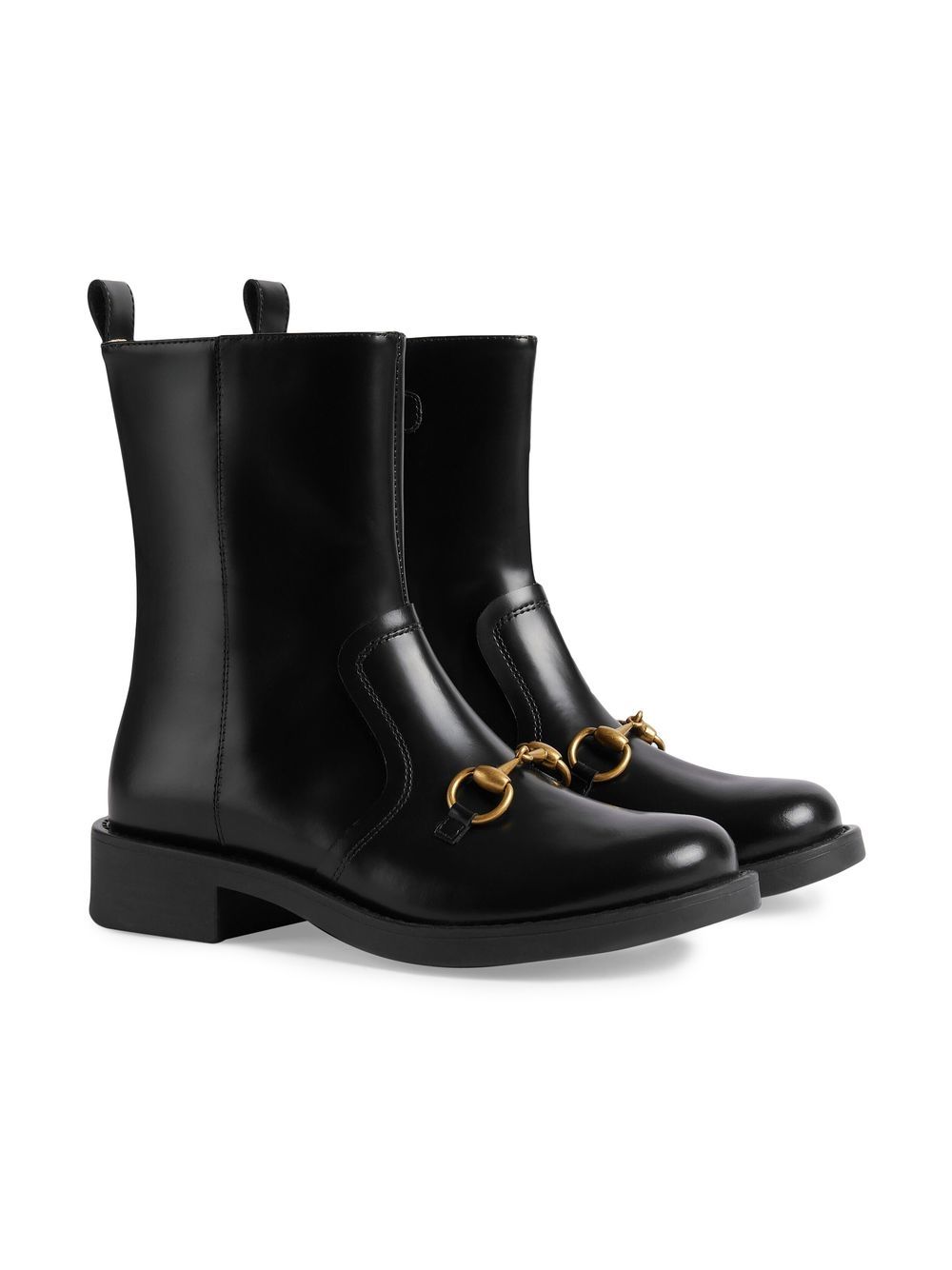 Gucci Kids Stiefel mit Horsebit-Detail - Schwarz von Gucci Kids