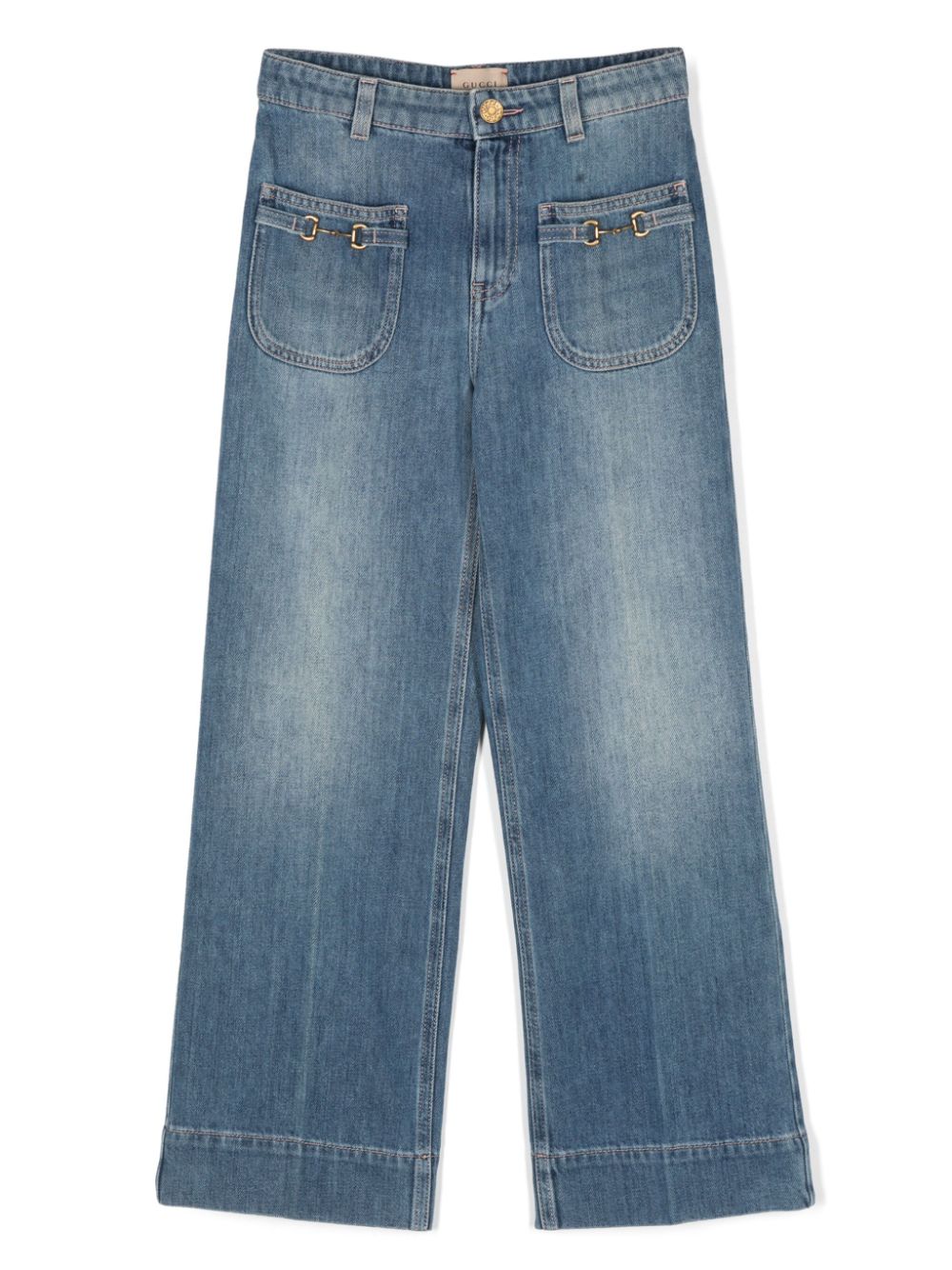 Gucci Kids Jeans mit Horsebit-Detail - Blau von Gucci Kids