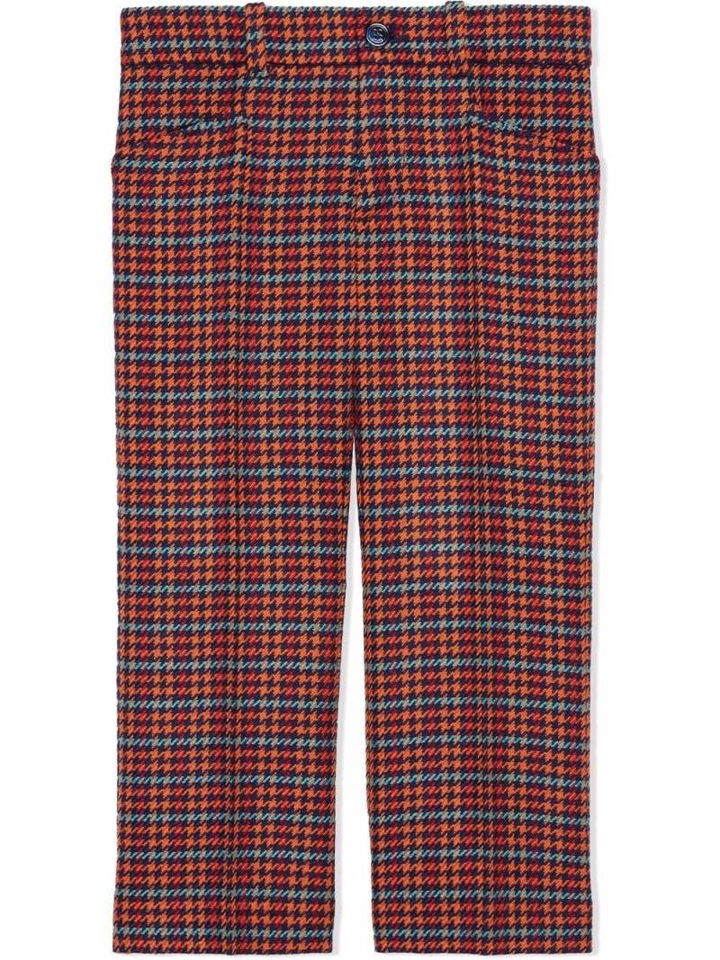 Gucci Kids Hose mit Hahnentrittmuster - Blau von Gucci Kids