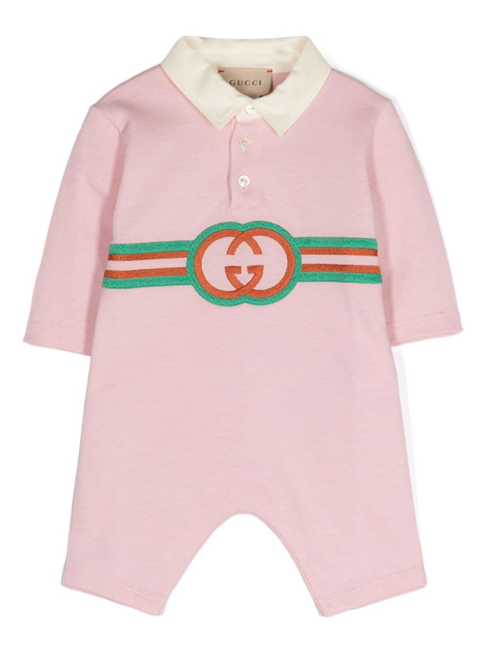 Gucci Kids Strampler mit GG - Rosa von Gucci Kids