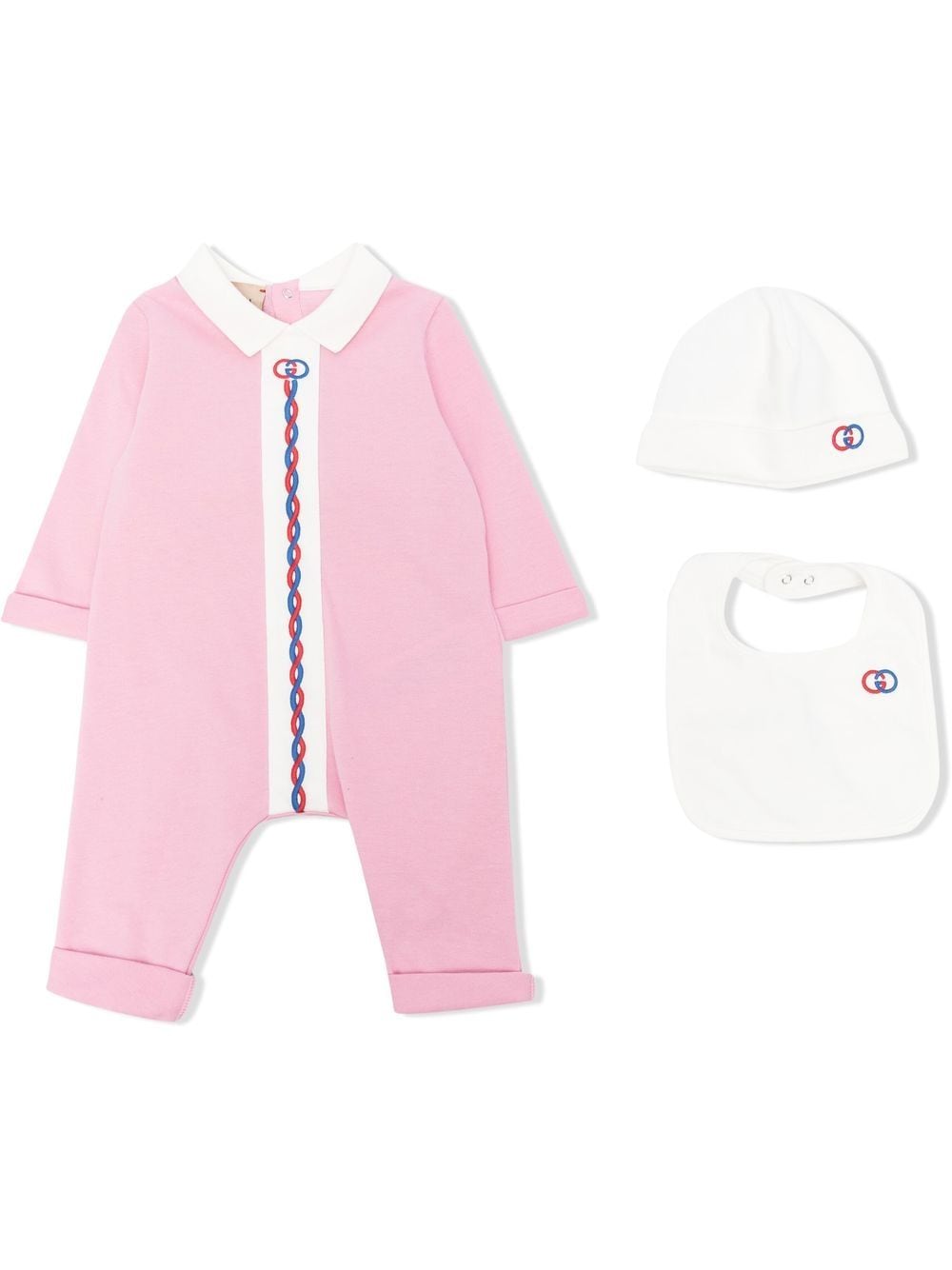 Gucci Kids Body mit GG-Stickerei - Rosa von Gucci Kids