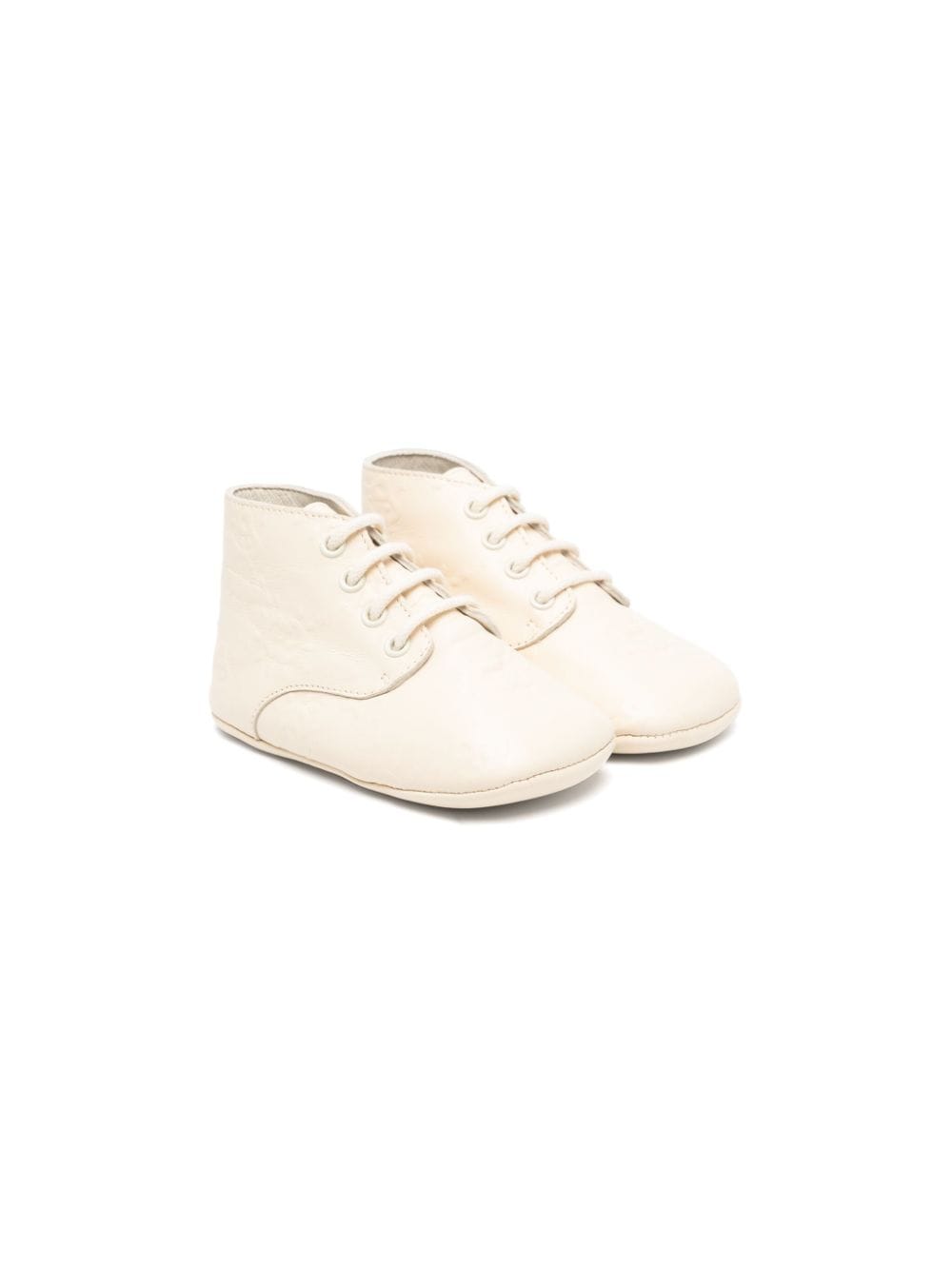 Gucci Kids Schnürstiefel mit GG - Nude von Gucci Kids