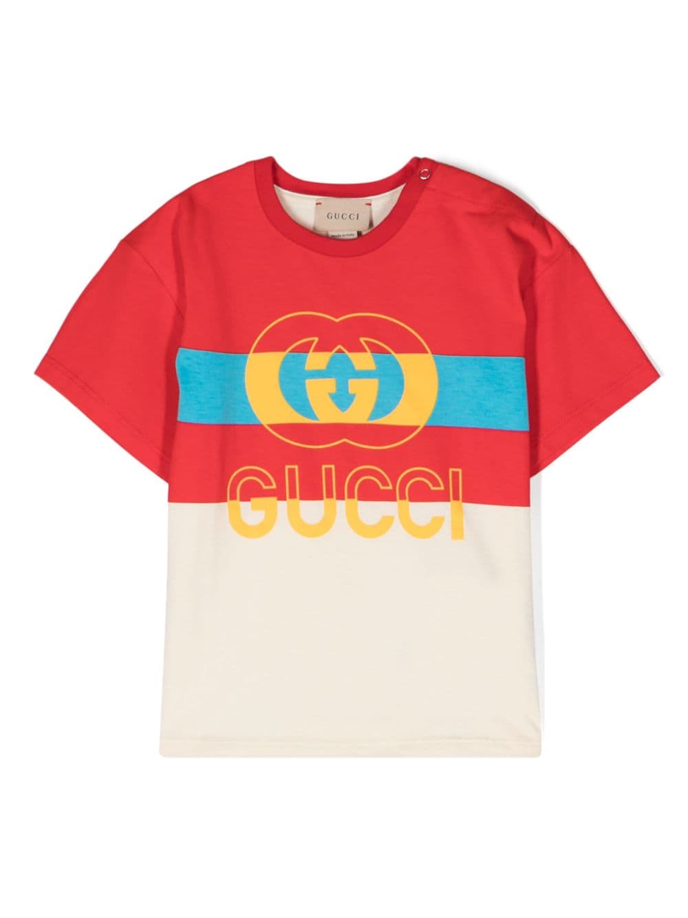 Gucci Kids Interlocking G logo-print T-shirt - Rot von Gucci Kids