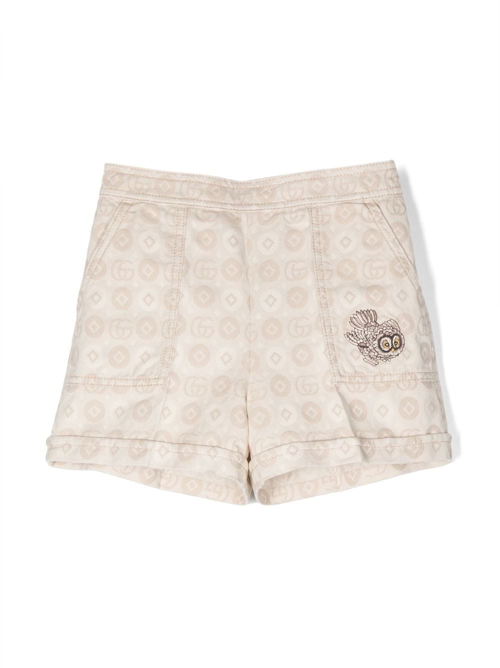 Gucci Kids Jacquard-Shorts mit GG - Weiß von Gucci Kids