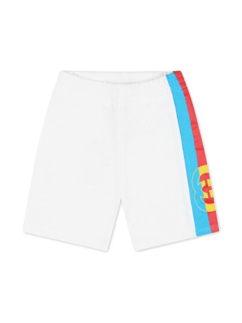 Gucci Kids Jersey-Shorts mit Webstreifen - Weiß von Gucci Kids