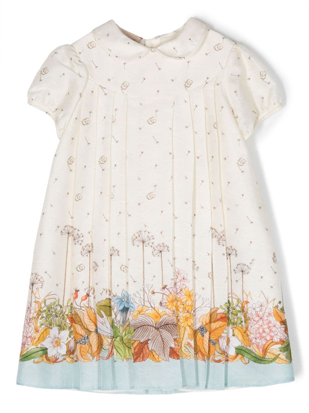 Gucci Kids Kleid mit Blumen-Print - Nude von Gucci Kids