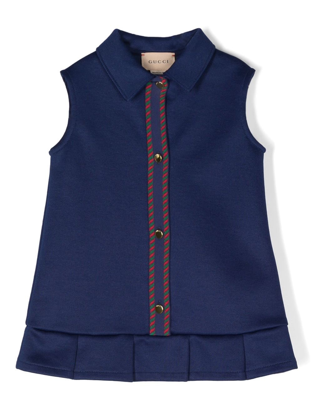 Gucci Kids Kleid mit Falten - Blau von Gucci Kids