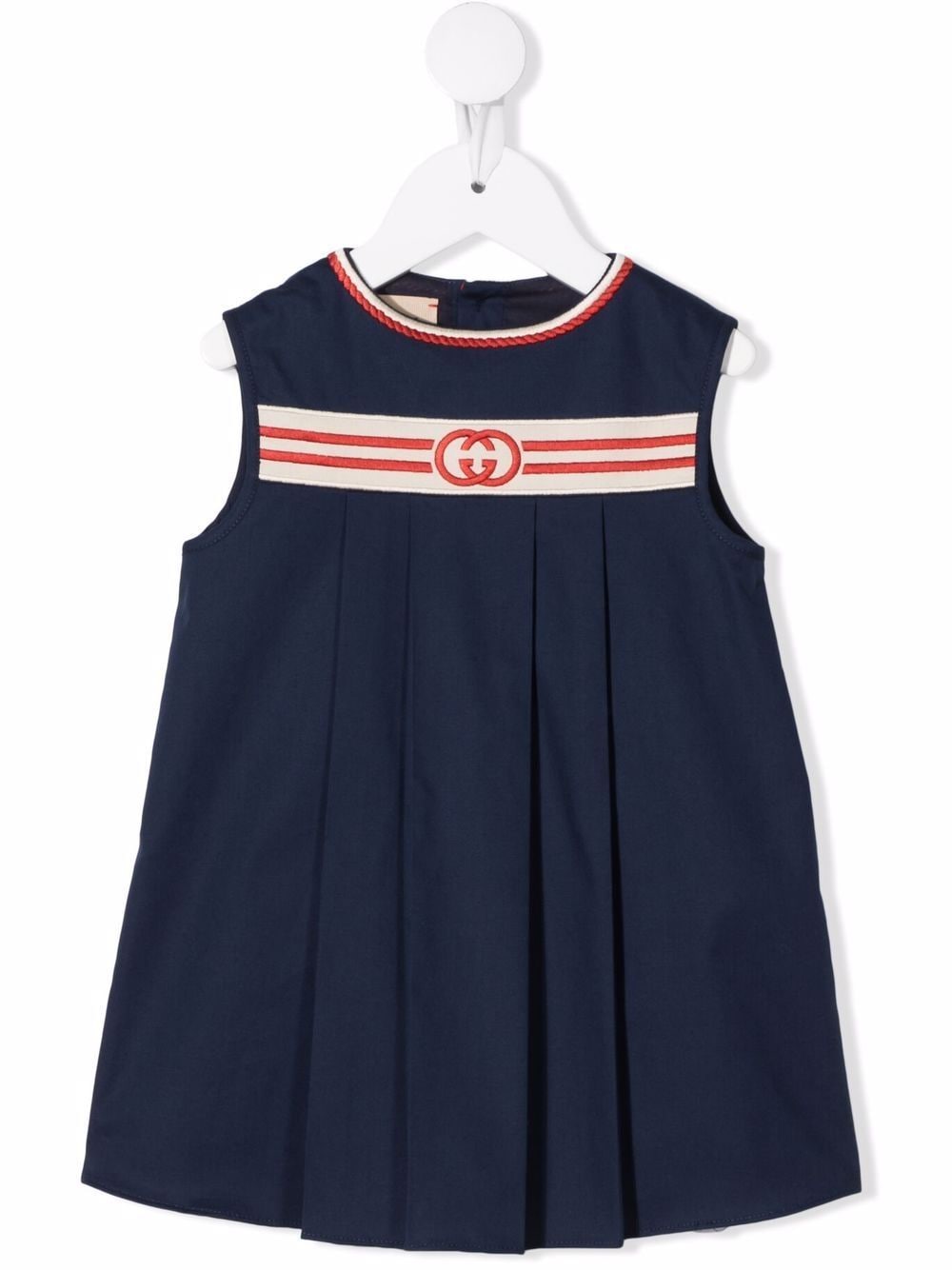 Gucci Kids Kleid mit GG-Stickerei - Blau von Gucci Kids