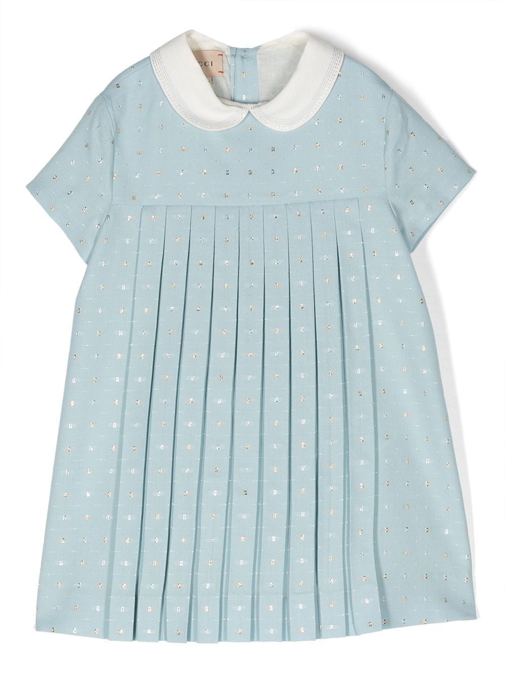 Gucci Kids Kleid mit Logo-Verzierung - Blau von Gucci Kids