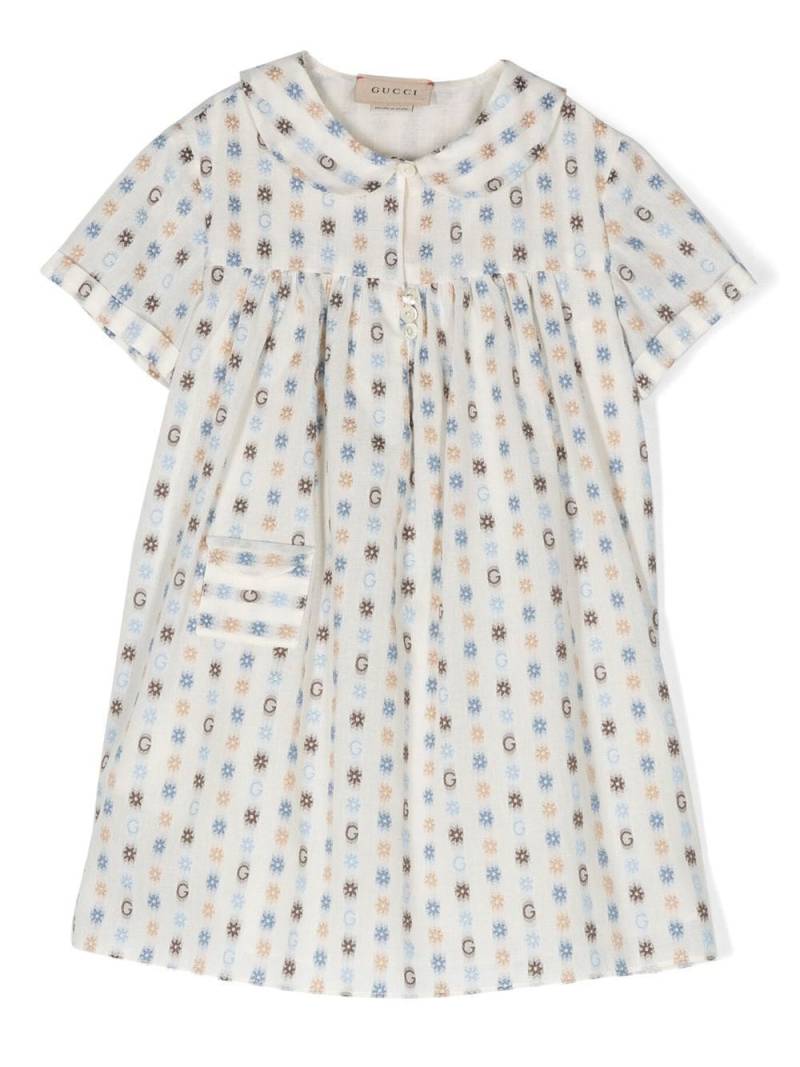 Gucci Kids Kleid mit Margeriten-Print - Weiß von Gucci Kids