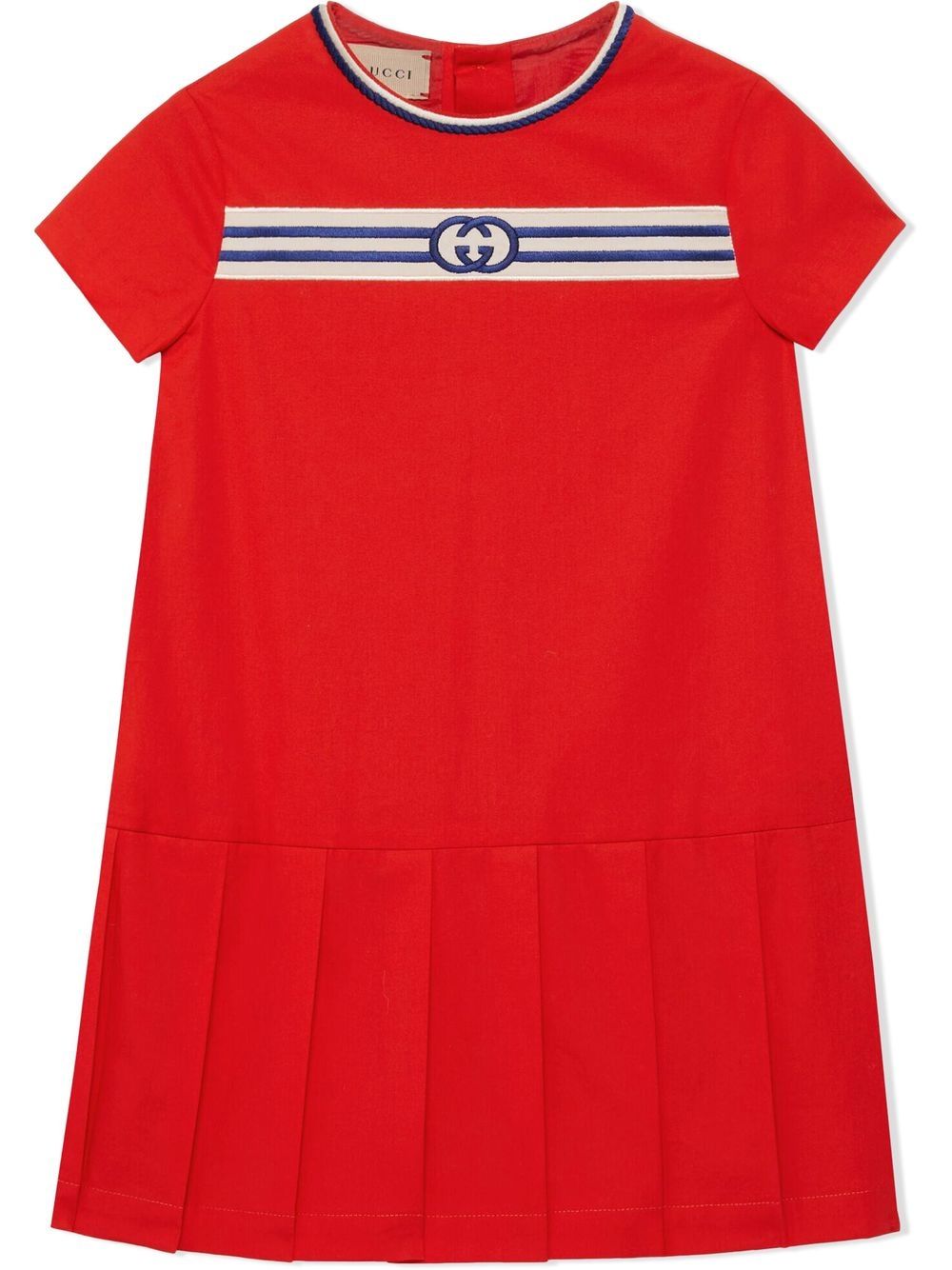 Gucci Kids Kleid mit Webstreifen - Rot von Gucci Kids