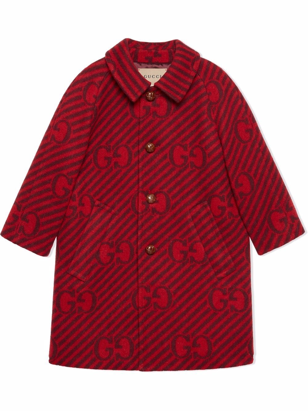 Gucci Kids Mantel mit Logo-Print - Rot von Gucci Kids