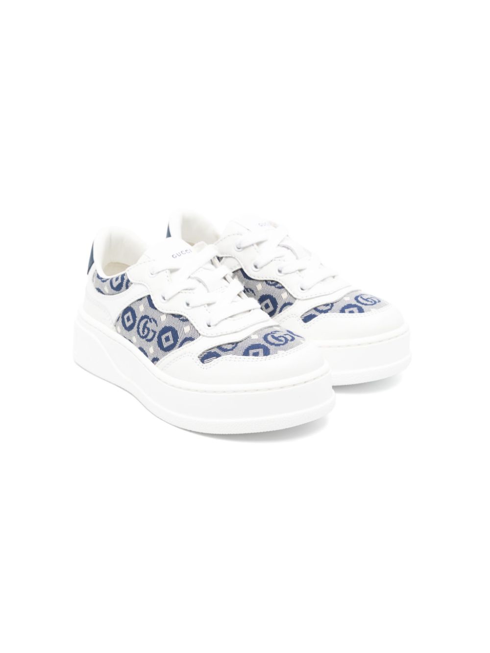 Gucci Kids Plateau-Sneakers mit GG - Weiß von Gucci Kids