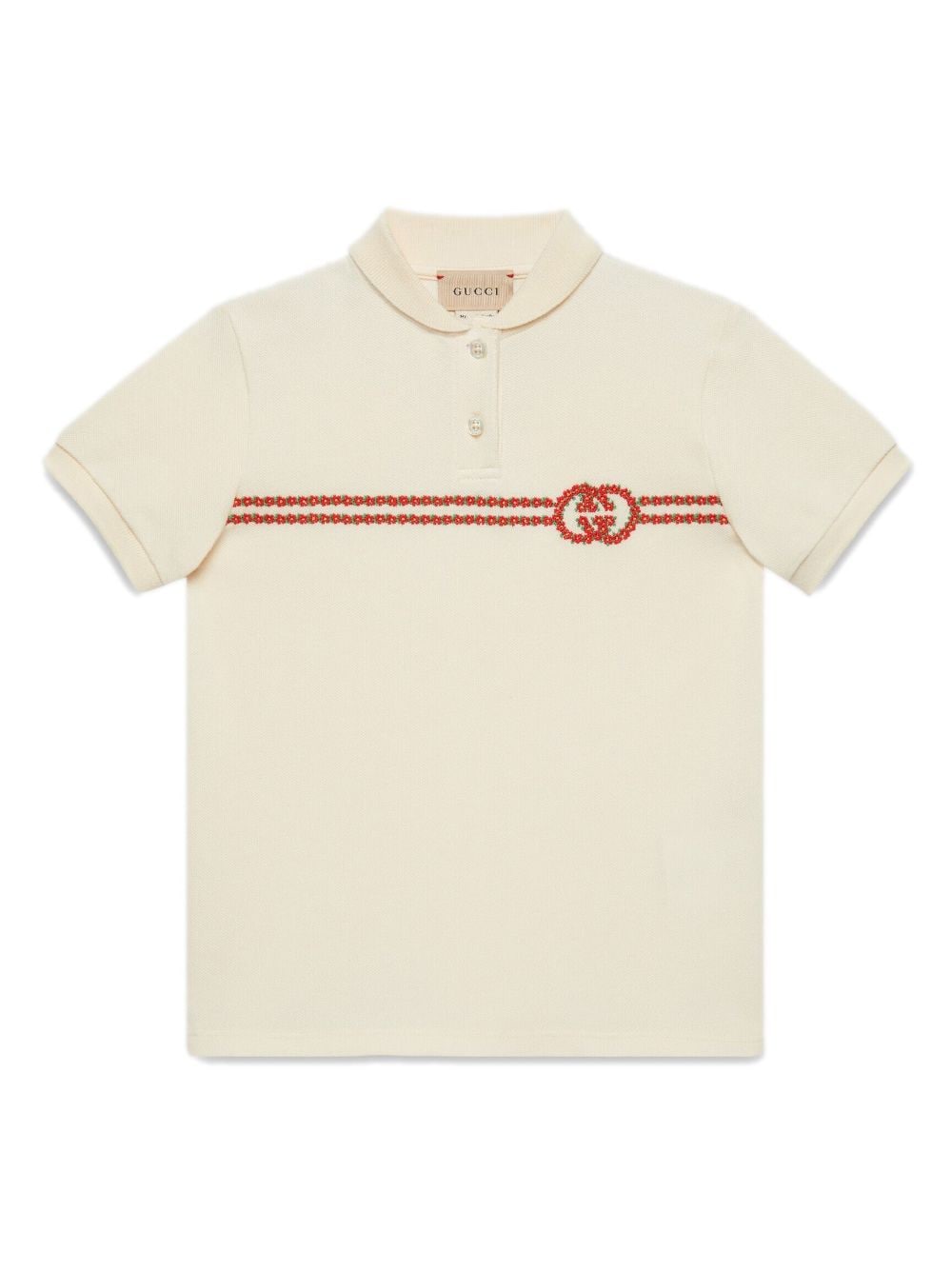 Gucci Kids Poloshirt mit GG - Nude von Gucci Kids