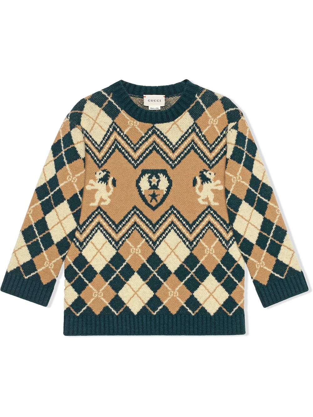 Gucci Kids Pullover mit GG - Grün von Gucci Kids