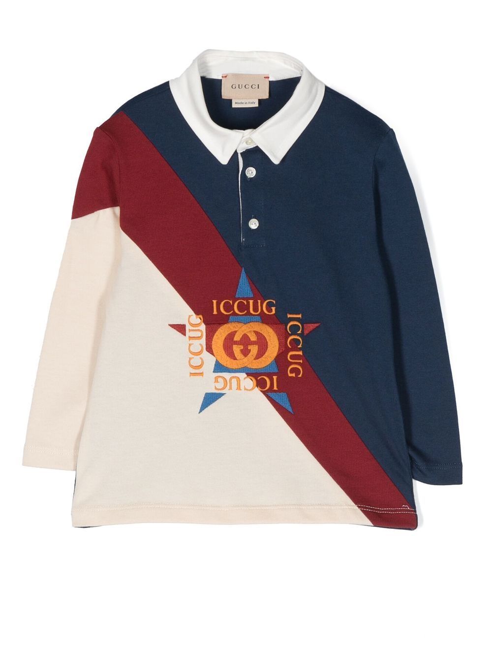 Gucci Kids Rugby-Shirt mit Logo-Print - Blau von Gucci Kids