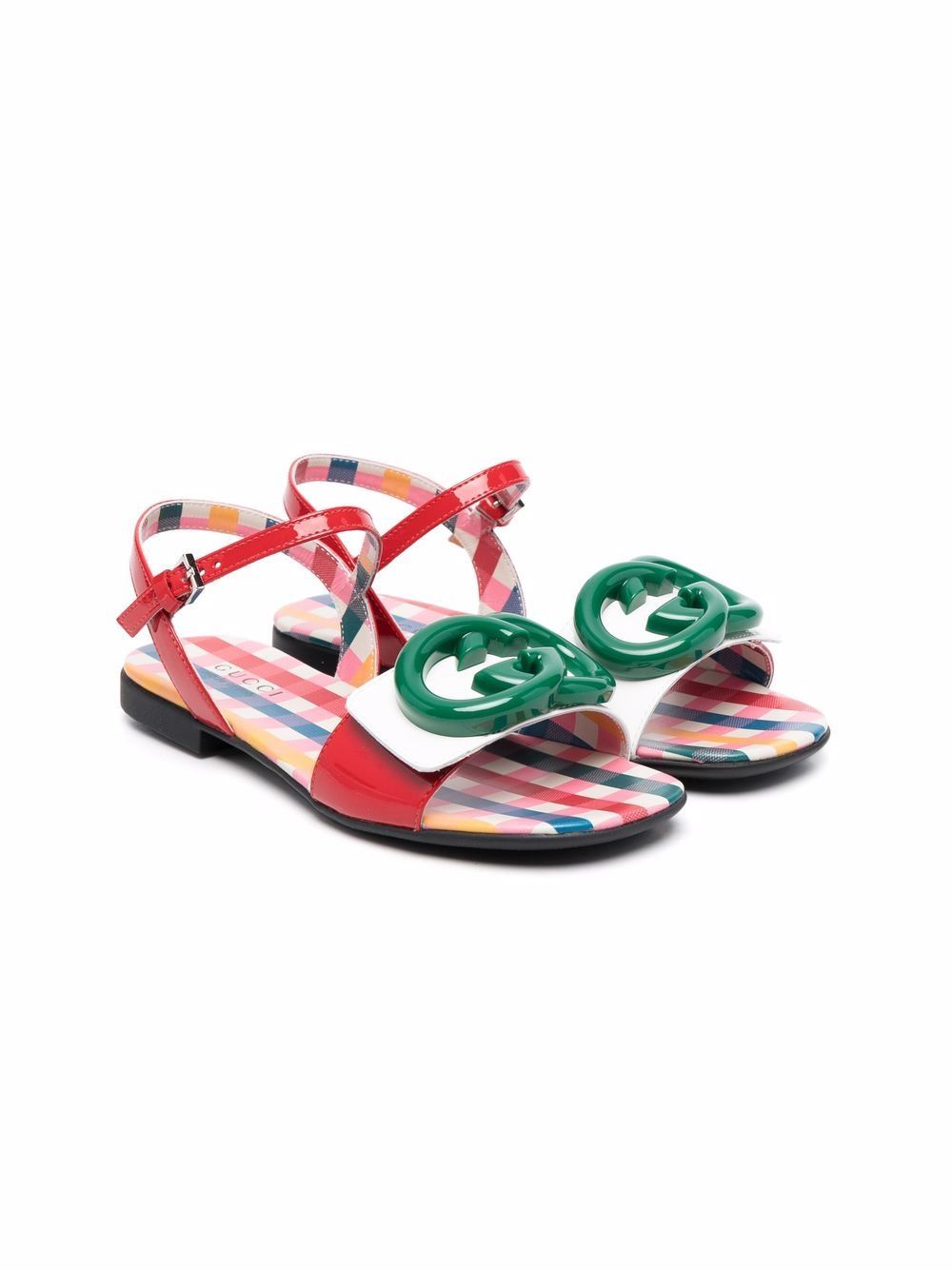 Gucci Kids Sandalen mit GG - Rot von Gucci Kids