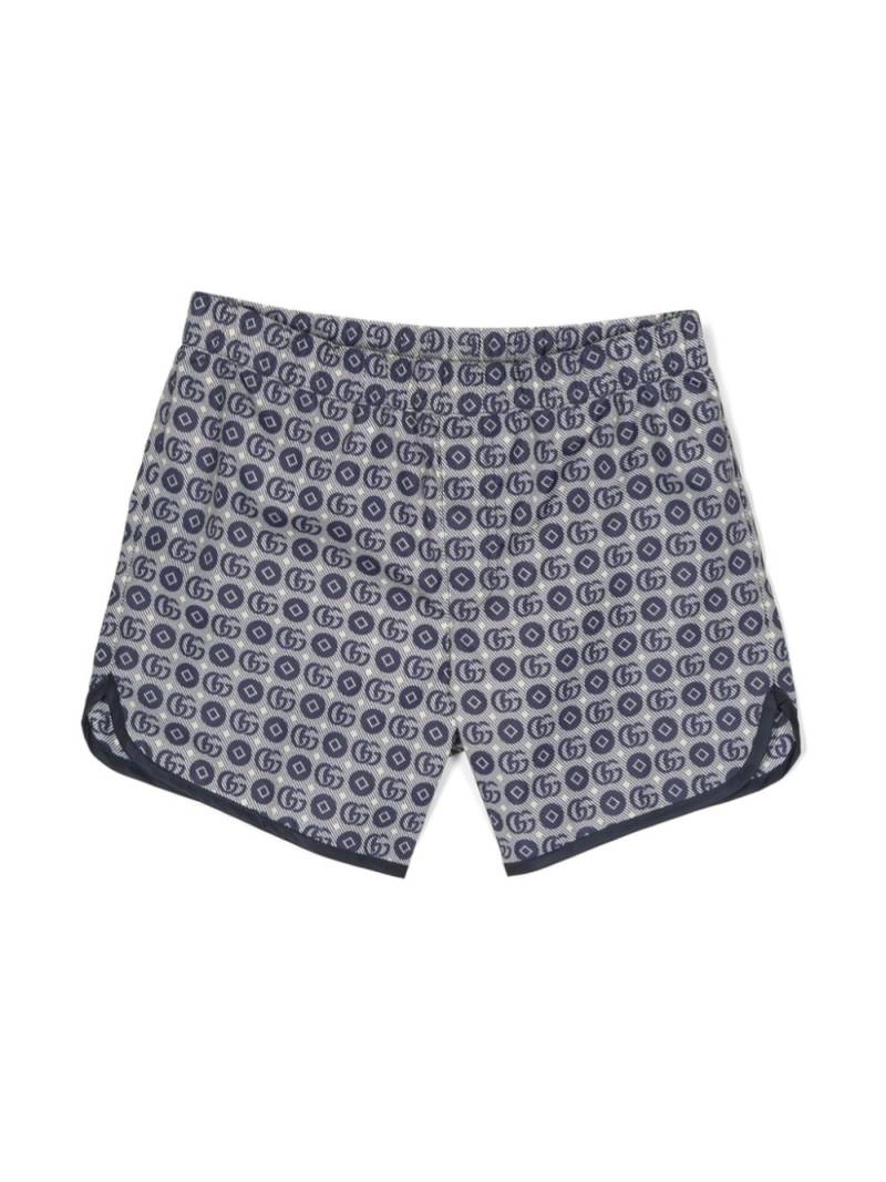 Gucci Kids Shorts mit GG-Print - Blau von Gucci Kids