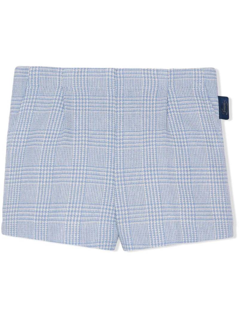 Gucci Kids Shorts mit Hahnentrittmuster - Blau von Gucci Kids