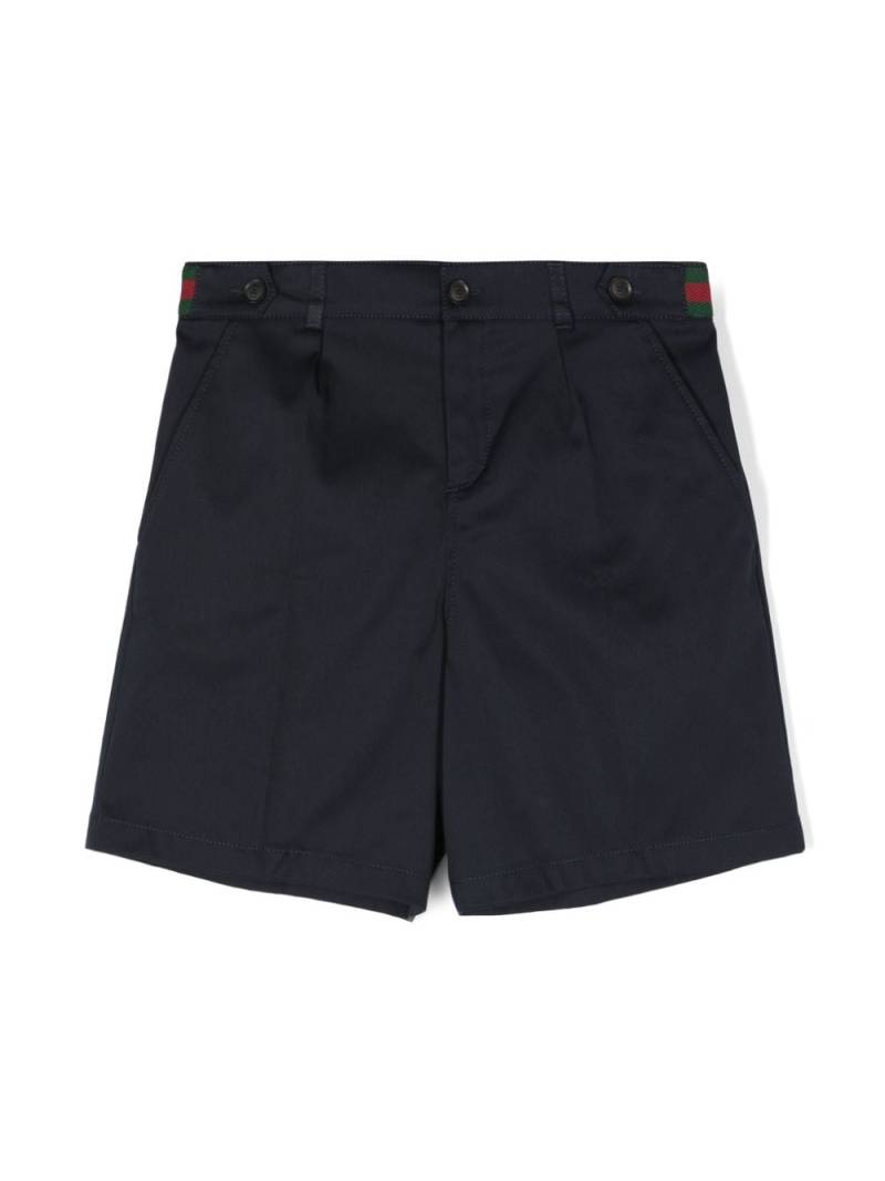 Gucci Kids Shorts mit Streifendetail - Blau von Gucci Kids