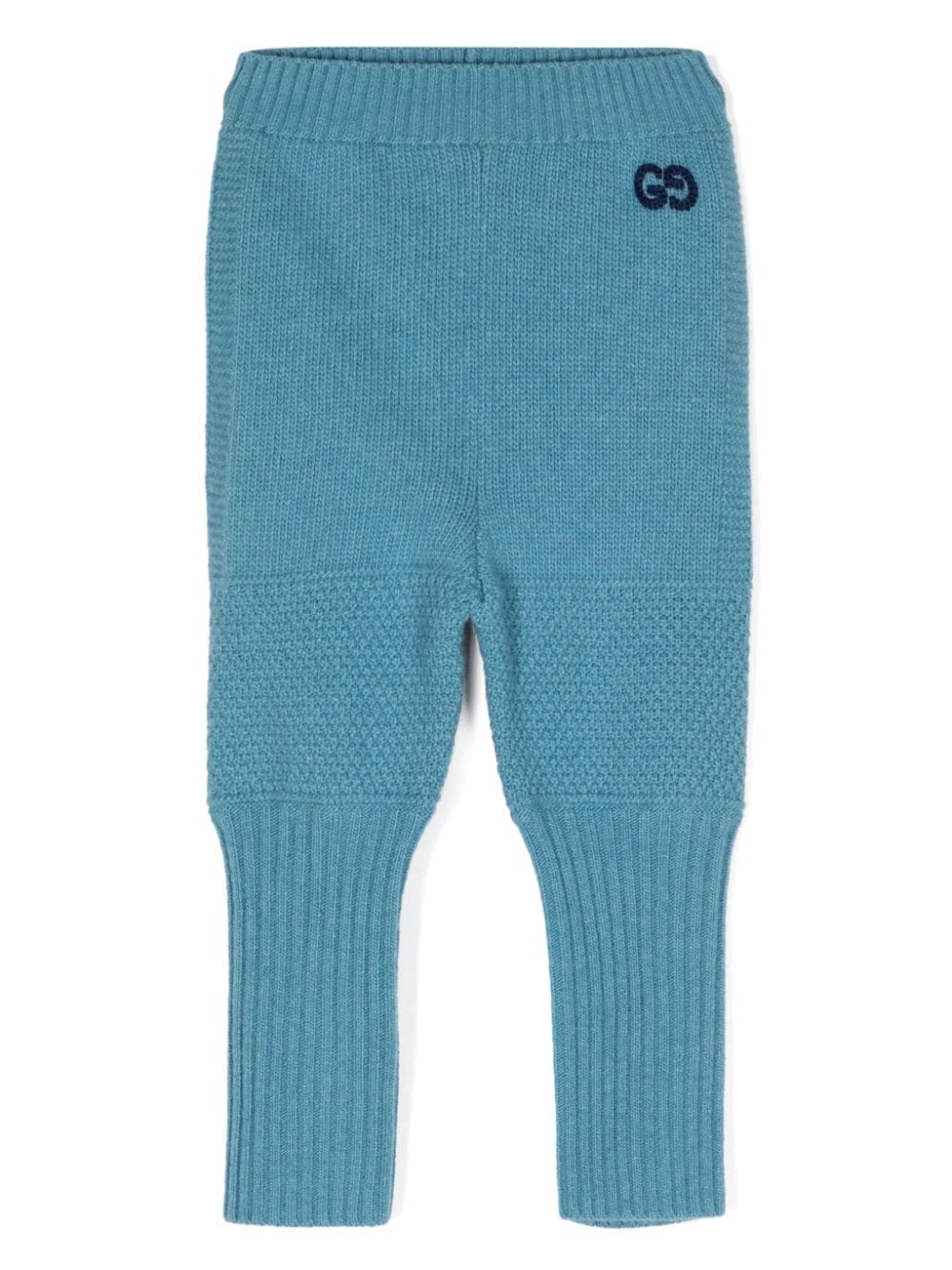 Gucci Kids Strickhose mit GG-Stickerei - Blau von Gucci Kids