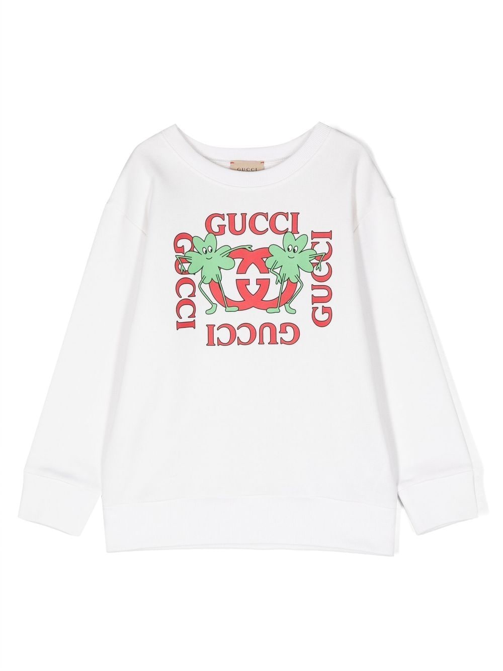 Gucci Kids Sweatshirt mit Logo-Print - Weiß von Gucci Kids