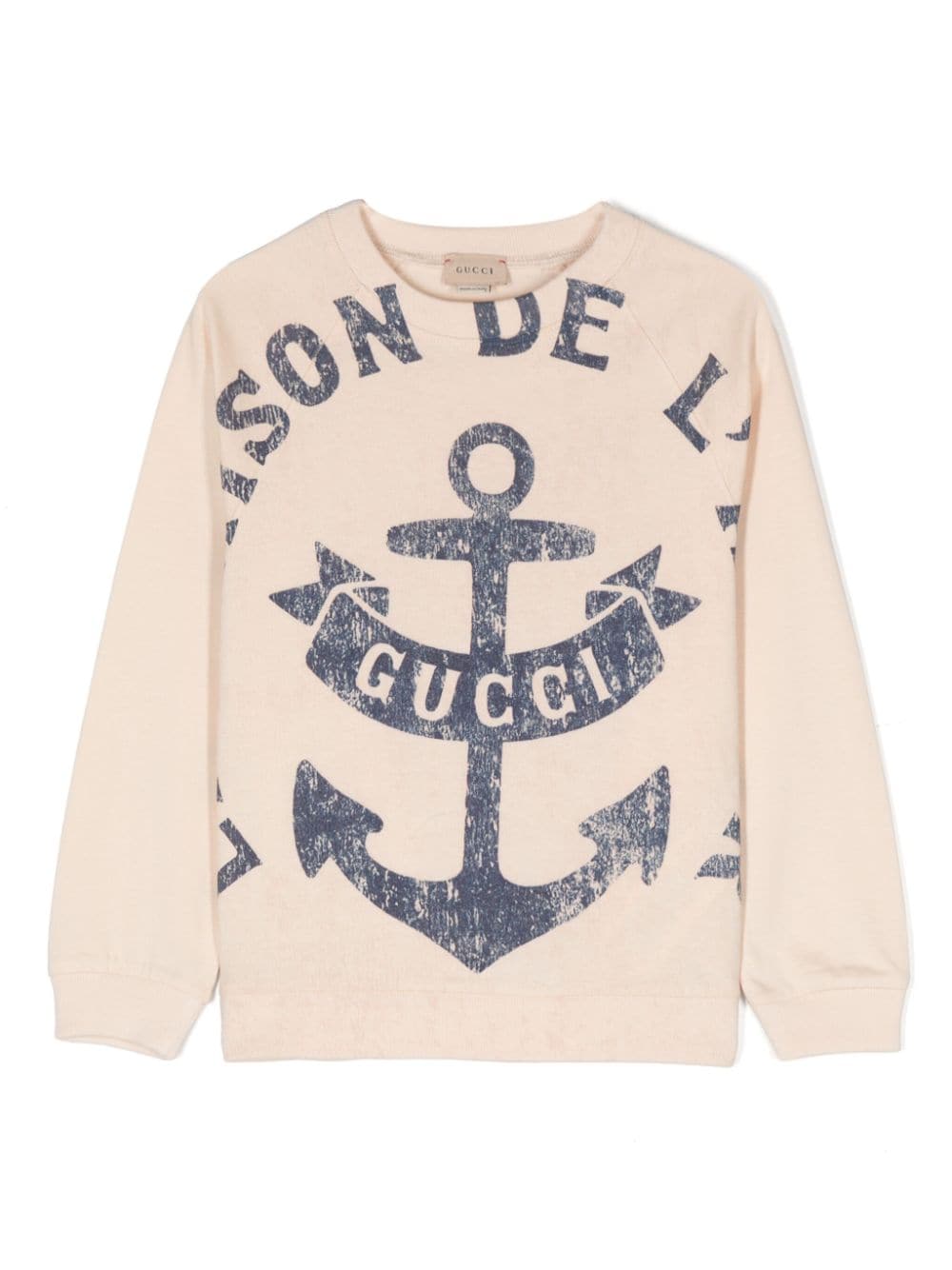 Gucci Kids Sweatshirt mit Slogan-Print - Nude von Gucci Kids