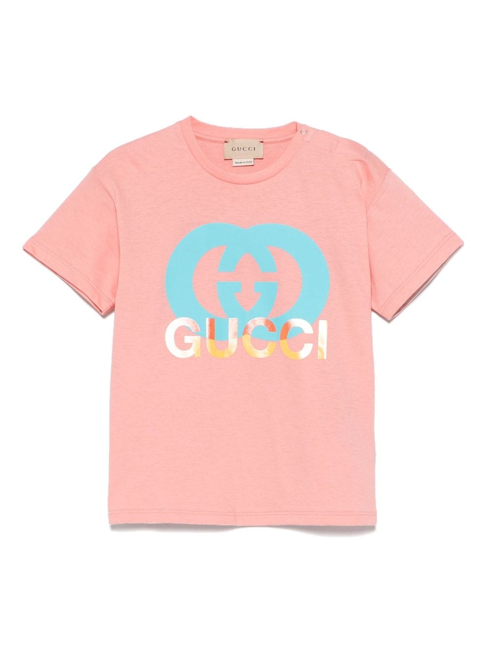 Gucci Kids T-Shirt mit Logo-Print - Rosa von Gucci Kids