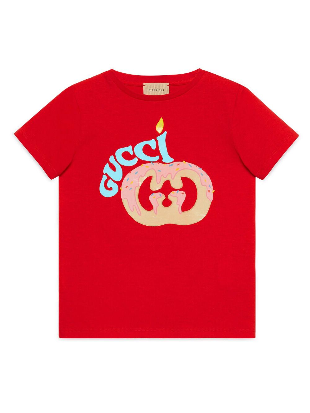 Gucci Kids T-Shirt mit Logo-Print - Rot von Gucci Kids