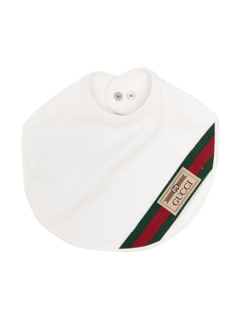 Gucci Kids Lätzchen mit Webstreifen - Weiß von Gucci Kids