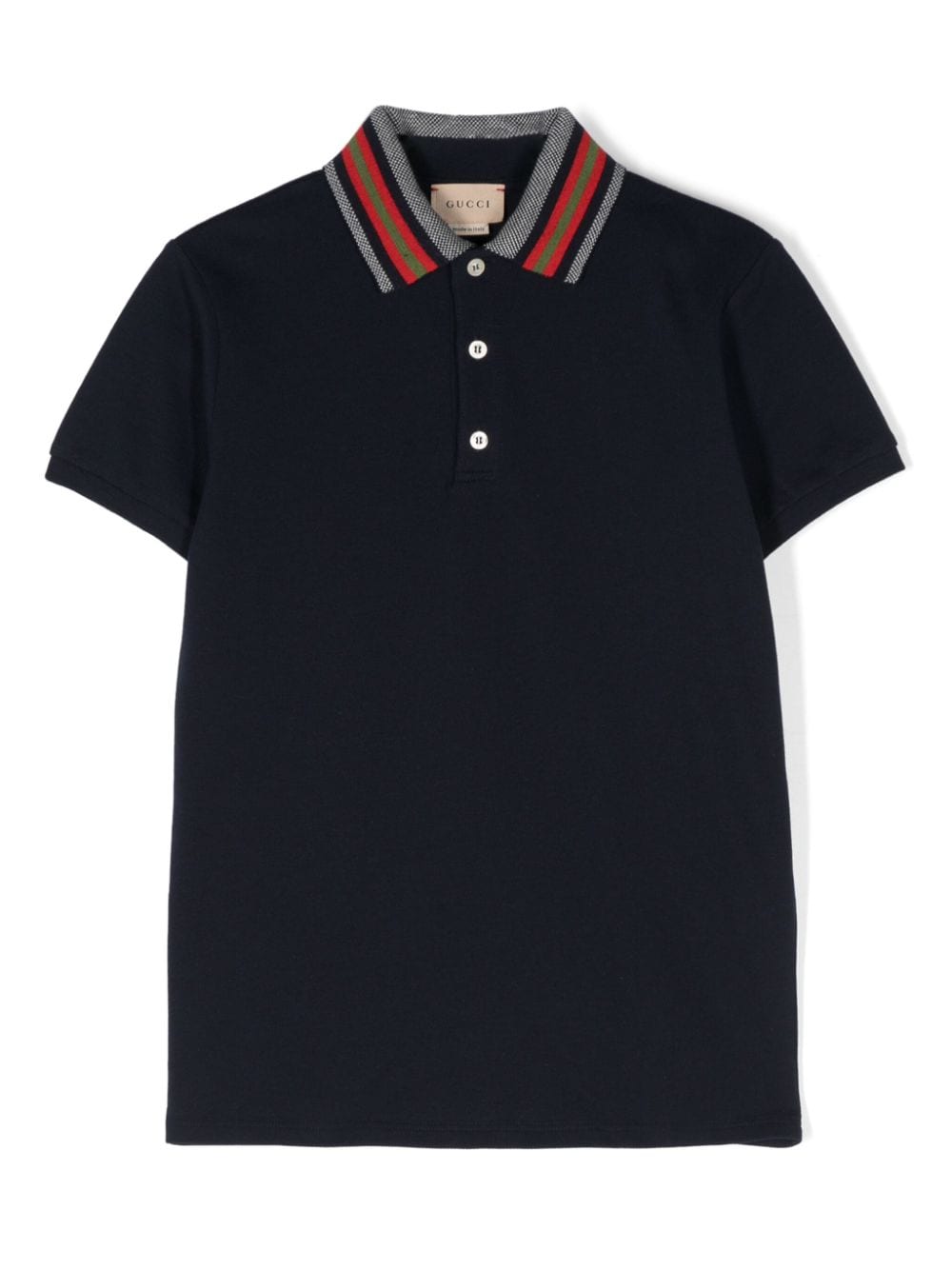 Gucci Kids Poloshirt mit Webstreifen - Blau von Gucci Kids