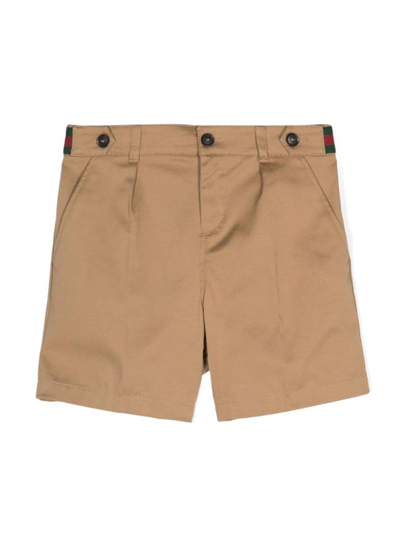 Gucci Kids Shorts mit Webstreifen - Braun von Gucci Kids