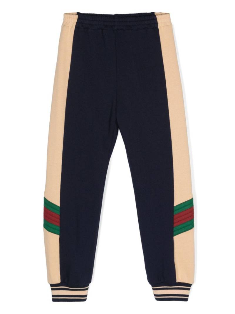 Gucci Kids Jogginghose mit Webdetail - Blau von Gucci Kids