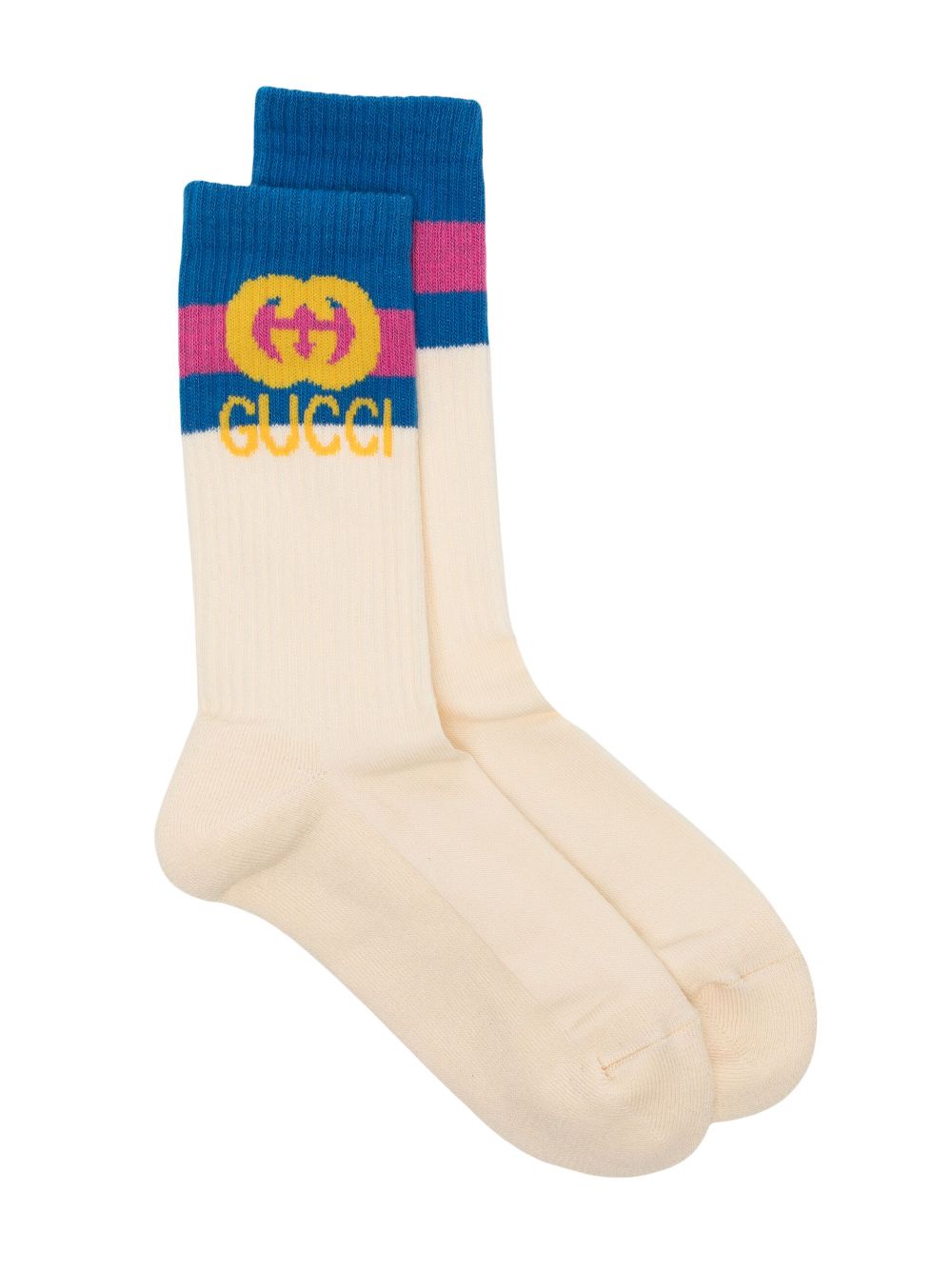 Gucci Kids Socken mit Webstreifen - Nude von Gucci Kids