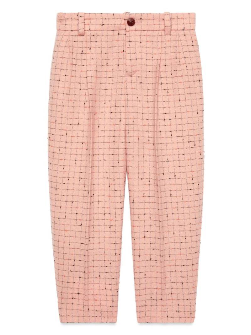 Gucci Kids Hose mit Intarsien-Karo - Rosa von Gucci Kids