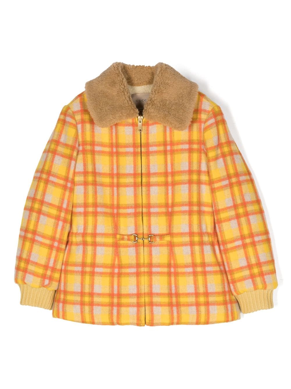 Gucci Kids Karierte Bomberjacke - Gelb von Gucci Kids