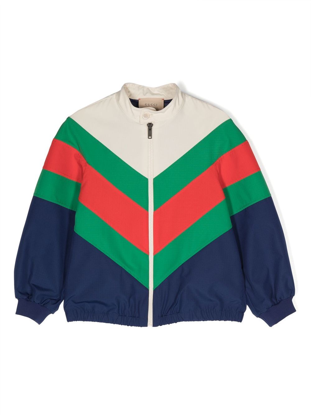 Gucci Kids Bomberjacke in Colour-Block-Optik - Nude von Gucci Kids