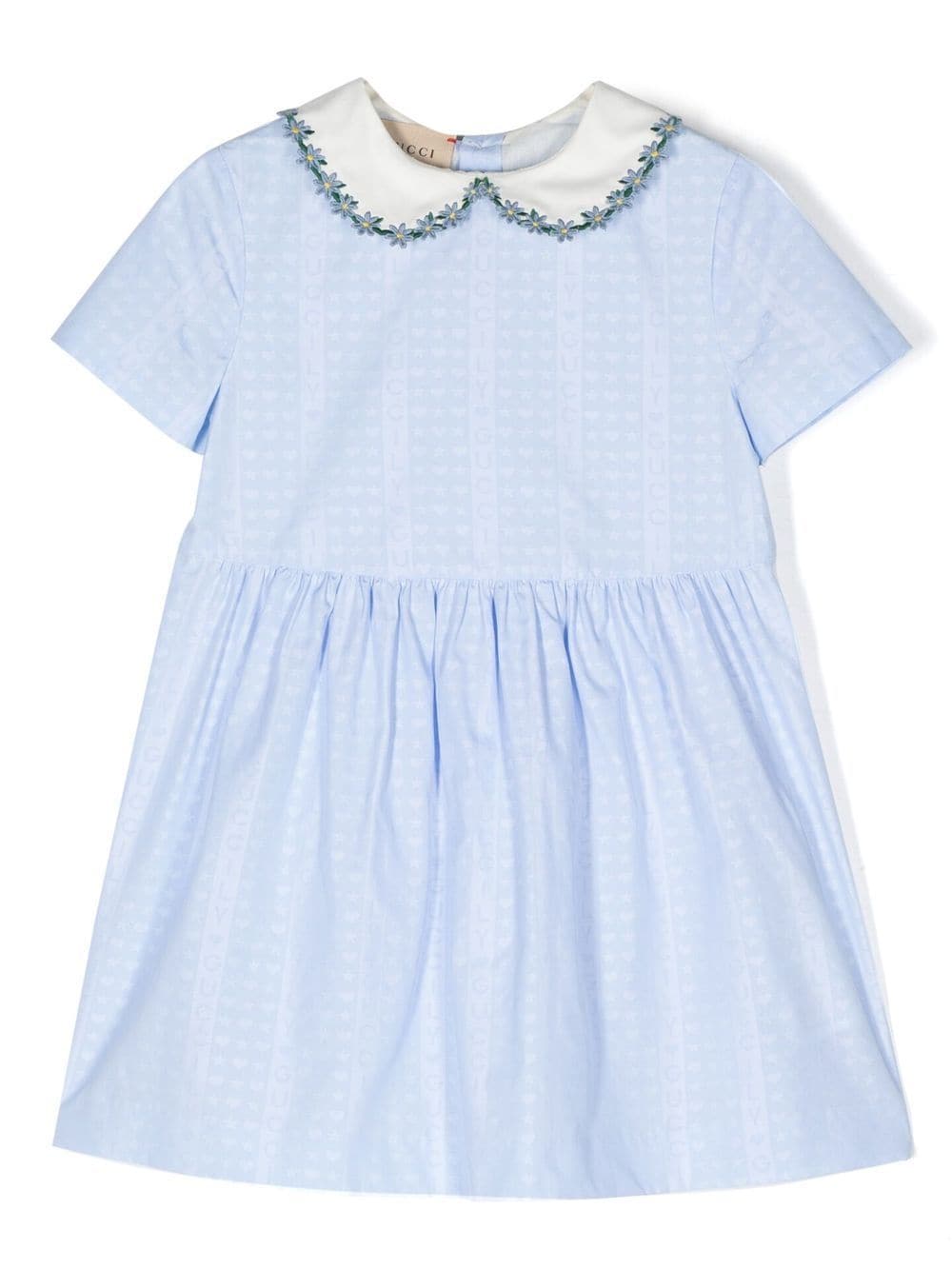 Gucci Kids Kleid aus Popeline - Blau von Gucci Kids