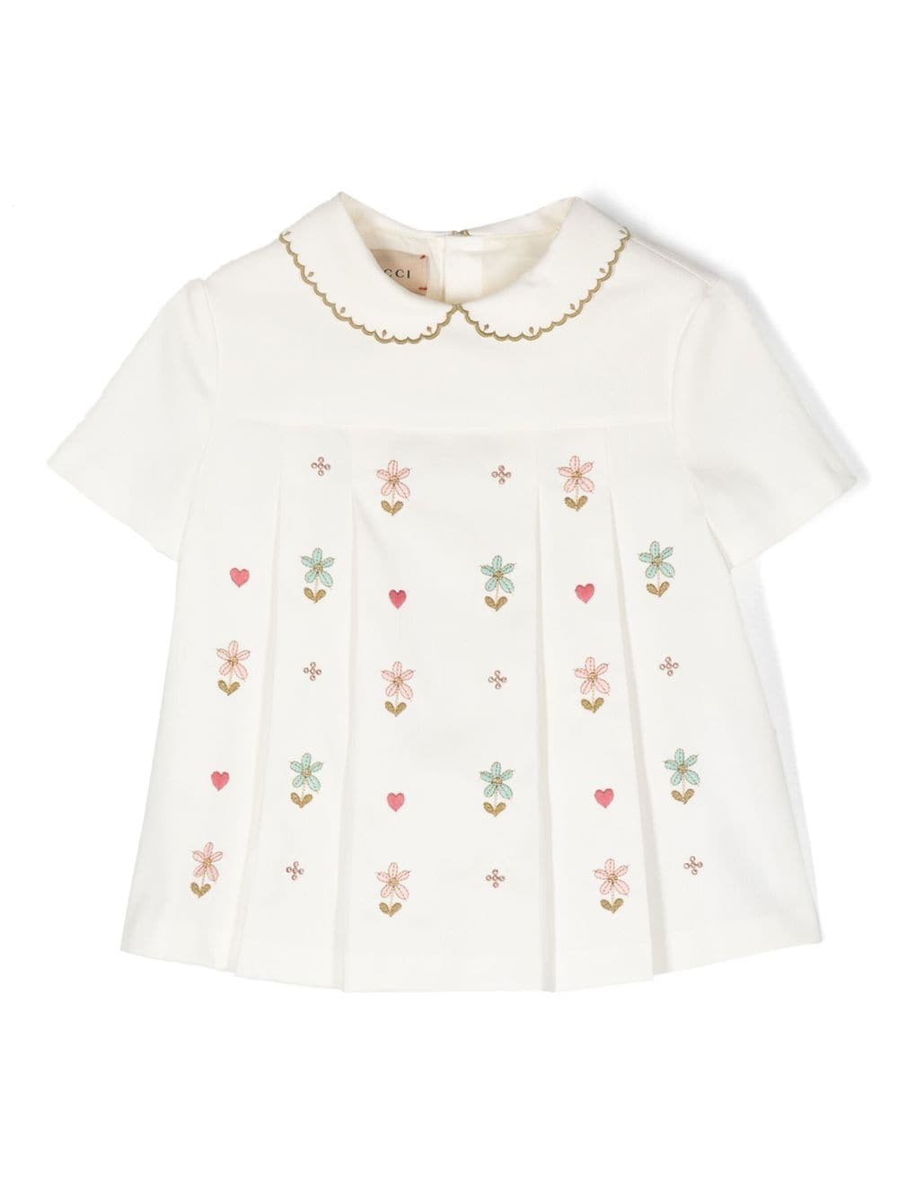 Gucci Kids Bluse mit Schößchen - Weiß von Gucci Kids