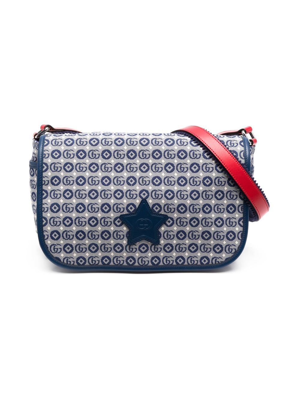 Gucci Kids Kuriertasche mit Jacquard-Logo - Blau von Gucci Kids