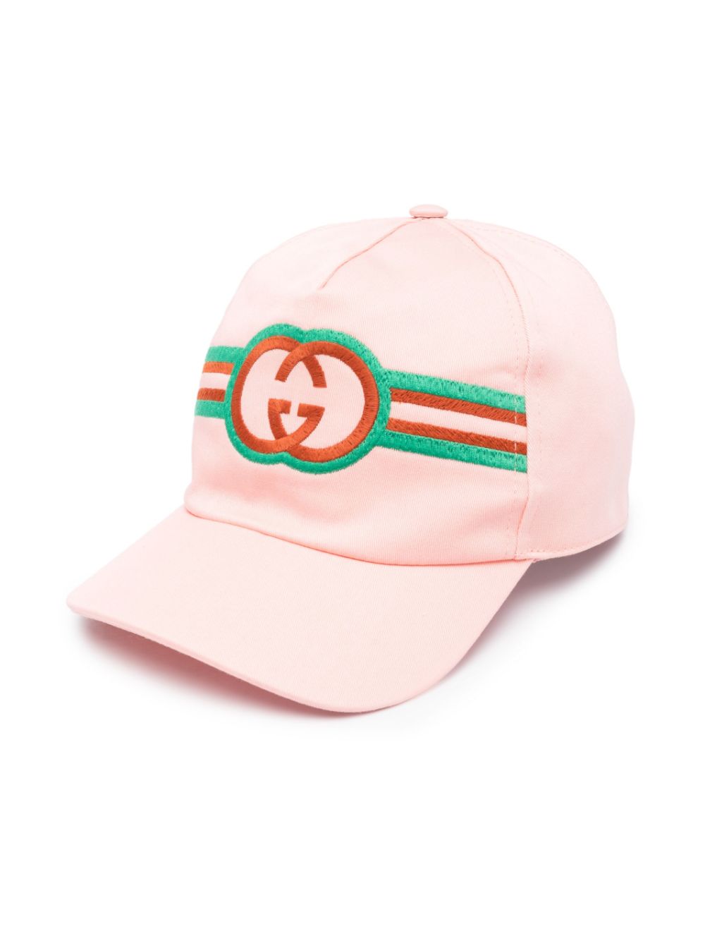 Gucci Kids Baseballkappe mit Logo-Stickerei - Rosa von Gucci Kids