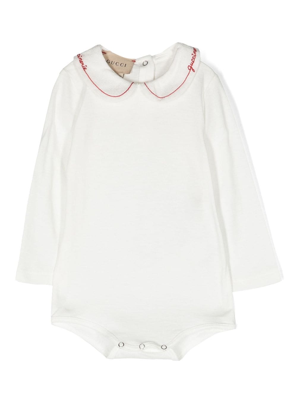 Gucci Kids Body mit Logo-Stickerei - Weiß von Gucci Kids