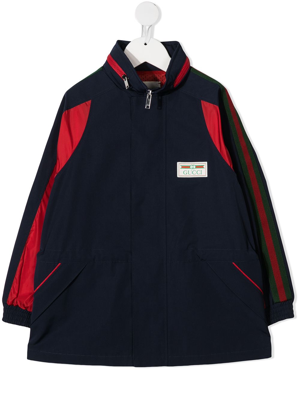 Gucci Kids Jacke mit Logo-Patch - Blau von Gucci Kids